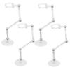 TOBBOMEY 12pcs Action Figure Display Stand Transparent Doll Rack for Collectible Figures and Lightweight Support for Home Store and Display Use view 2