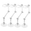 TOBBOMEY 12pcs Action Figure Display Stand Transparent Doll Rack for Collectible Figures and Lightweight Support for Home Store and Display Use view 3