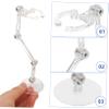 TOBBOMEY 12pcs Action Figure Display Stand Transparent Doll Rack for Collectible Figures and Lightweight Support for Home Store and Display Use view 4