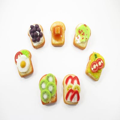 1:12 Mixed Lot 7 Breakfast Fruit Vegetable Toast Dollhouse Food Miniature Food 17009