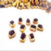 1:12 Dollhouse Food Blueberry Fruit Toast Breakfast Lot 10 Miniature Food Bread 16995 view 1