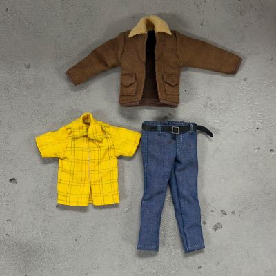 1/12 Scale Miniature Custom Handmade Animated X-Men Wolverine Logan Civilian Outfit for 6 inch Muscular Body Action Figure