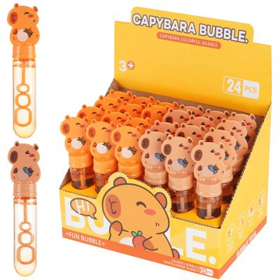 Capybara Party Favors Bubble Wands for Kids Capy Birthday Party Supplies Goody Bag Stuffers Viral Pets Capybara Bubble Blowing Toys 24PCS