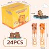 Capybara Party Favors Bubble Wands for Kids Capy Birthday Party Supplies Goody Bag Stuffers Viral Pets Capybara Bubble Blowing Toys 24PCS view 3