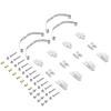 RC Car Accessories Compatible with WPL B14 B24 B1 B16 for JJRC Q60 Q63 Q75 1/16 RC Car Upgrade Parts Shock Absorber Suspension for Leaf Springs 4x4 6x6(White,4x4) view 1