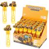 Construction Trucks Party Favors Bubble Wands for Kids Excavator Tractor Bubbles Construction Themed Birthday Party Supplies Goody Bag Stuffers Bubble Toy 24 pcs view 1