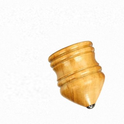 Solid Wood Spinning Top, Whip, Wooden Top Whip Rope (3.15 inches)