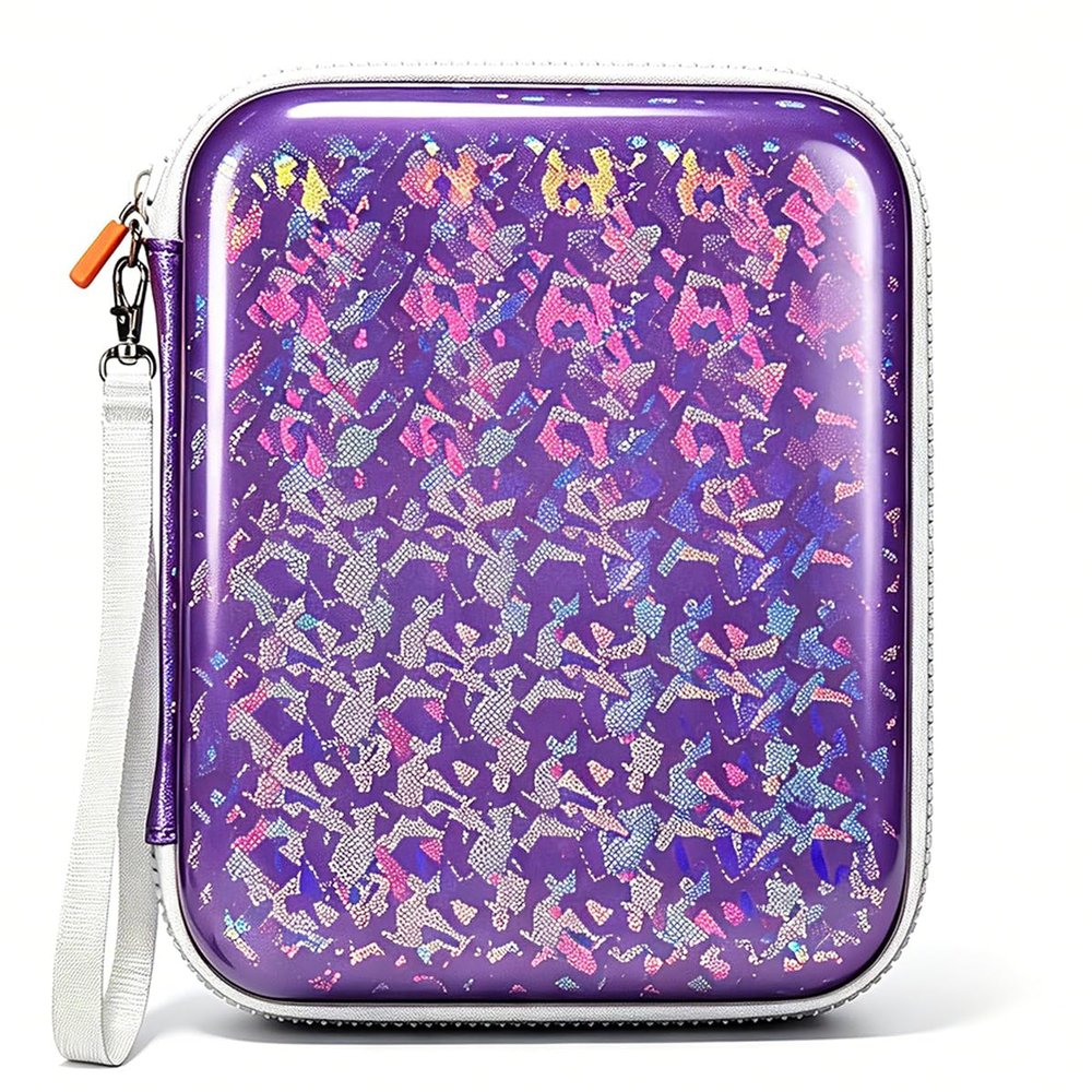 Sparkly Card Case Holder for Yoto Cards , 120-Pockets binder with Zipper