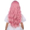 WAVELNM Kids Pink Wig with Bangs Pastel Pink Child Wigs Girls Long Wavy Curly Wig for Kids Synthetic Wigs for Daily Halloween Party Use view 4
