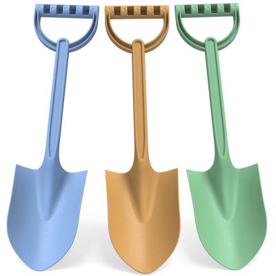 3PCS Beach Shovel Sandbox Toy, 16 inch Heavy Duty Shovel Garden Digging Bath Water Pool Toy for Kid Adult, Garden Digging Sand Toy Camping Travel Beach Essential