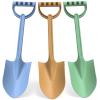 3PCS Beach Shovel Sandbox Toy, 16 inch Heavy Duty Shovel Garden Digging Bath Water Pool Toy for Kid Adult, Garden Digging Sand Toy Camping Travel Beach Essential view 1