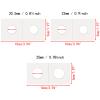 3 Assorted Sizes 150 Pieces Coin Flips 2" x 2" Cardboard Coin Holders Mylar Coin Flips for Colletors Coin Collection Supplies for Penny, Nickel, Quarter Collecting (20.5mm, 23mm, 25mm) view 2
