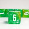 10 PC D6 dice 16mm Acrylic Dice Set for RPG MTG DND Dice Table Games and Board Games (Green) view 4