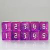 10 PC D6 dice 16mm Acrylic Dice Set for RPG MTG DND Dice Table Games and Board Games (Pink) view 3