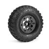 1.9 Carbon Fiber Beadlock Wheels Rim for 1/10 RC Rigs Crawler SCX10 Capra TRX4 TF2 Gmade R1 Element Enduro CC01 DIY (Black D) view 3