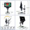 7 Inch LCD Digital Microscope with 1X-1200X Magnification, 8 LED Lights, HD Camera for Coin, PCB Soldering, and Kids' Use view 4