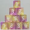 10 PC D6 dice 16mm Acrylic Dice Set for RPG MTG DND Dice Table Games and Board Games (Purple+Gold) view 1