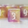10 PC D6 dice 16mm Acrylic Dice Set for RPG MTG DND Dice Table Games and Board Games (Purple+Gold) view 4