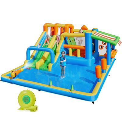 Yaheetech Inflatable Water Slide with Market Stand, Bounce House