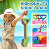 16" Beach Shovel Spade Scoop Sandbox Toy, Heavy Duty Shovel Garden Digging Sand Toy for Adults, Water Pool Bathtub Toy for Kid 4-8 8-12 Gift, Summer Vacation Camping Travel Essential - Blue Red Green view 3