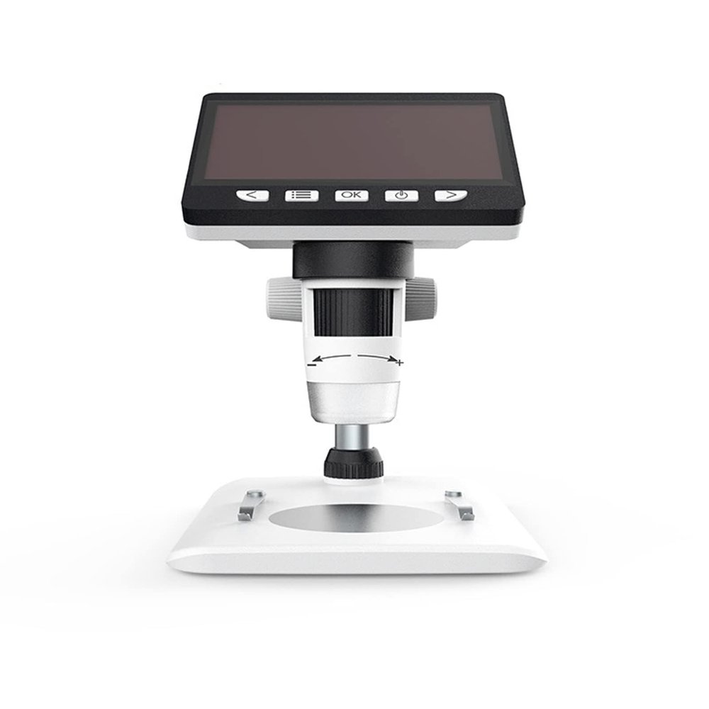 4.3 Inch 1080P Digital USB Microscope, 50X-1000X Magnification, Coin & Jewelry Microscope with 8 Adjustable LED Lights