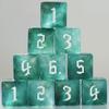 10 PC D6 dice 16mm Acrylic Dice Set for RPG MTG DND Dice Table Games and Board Games (Cyan) view 1