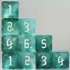 10 PC D6 dice 16mm Acrylic Dice Set for RPG MTG DND Dice Table Games and Board Games (Cyan) view 2
