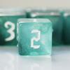 10 PC D6 dice 16mm Acrylic Dice Set for RPG MTG DND Dice Table Games and Board Games (Cyan) view 4