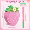 Aoriher Small Strawberry Piata with Stick and Blindfold for Girls Birthday Party, 16 Inch Fruit Theme Decoration for Berry First Birthday Supplies, Sweet One Baby Shower Game Centerpiece Summer Decor view 3