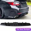 84CM Car Rear Diffuser Fin Bumper Lip Splitter Spoiler Chassis Deflector Lip Kit Carbon for Lexu RC F RC200t RC300 RC350(Carbon Fiber) view 2