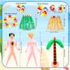 2 Set Hawaiian Inflatable Tree Blow up Doll Set with Hawaiian Lei and Grass Skirt Blow up Palm Tree for Hawaiian Beach Pool Bachelorette Party Halloween Party Props Gags Game, 2 Style view 2