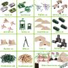 180 PCS Army Men Military Base Toy Set, Military Soldier Action Figures with Army Accessories, Gifts for Kid Boy Toddler view 4