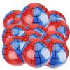 12pcs Spider Web Beach Balls, PVC Material Inflatable Blue and Red Beach Balls Water Toys for Kids Party Outdoor Activity Summer Pool Game Supplies view 1