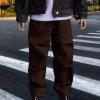 1/12 Scale Male Action Figure Harem Pants & Belt Set, Western Streetwear Design, Deep Brown Joggers for Collectors, Miniature Doll Clothing, - Loose Fit view 3