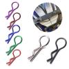 Kangnice 10pcs R-Shaped Metal Body Clips for 1/10 1/8 Model Car Stainless Steel Pins for RCS Model Car Simple Fixing view 2