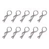 Kangnice 10pcs R-Shaped Metal Body Clips for 1/10 1/8 Model Car Stainless Steel Pins for RCS Model Car Simple Fixing view 3
