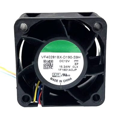 40mm 4cm Racing Car Booster High Speed Motor Cooling Fan VF40281BX-D190-S9H 40X40X28mm 12V Dual Ball Bearing 25000RPM