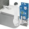 SIPO Toilet Seat Lock - Child Lock up to 22 cm, White ABS Safety Latch, No Drilling - Self-Adhesive, One-Handed Operation view 1