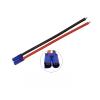KUIQEO Video Connector EC5 10AWG Silicone Cable EC5 Male Plug/Female Jack Pigtail Wire Connector Fit Compatible RC Ba/tte-ry Toys Pigtail Wire Length 15CM 30CM 50CM coaxial Cable(1 Male,10CM) view 1