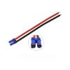 KUIQEO Video Connector EC5 10AWG Silicone Cable EC5 Male Plug/Female Jack Pigtail Wire Connector Fit Compatible RC Ba/tte-ry Toys Pigtail Wire Length 15CM 30CM 50CM coaxial Cable(1 Female,15CM) view 1