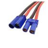 KUIQEO Video Connector EC5 10AWG Silicone Cable EC5 Male Plug/Female Jack Pigtail Wire Connector Fit Compatible RC Ba/tte-ry Toys Pigtail Wire Length 15CM 30CM 50CM coaxial Cable(1 Female,15CM) view 2