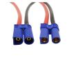 KUIQEO Video Connector EC5 10AWG Silicone Cable EC5 Male Plug/Female Jack Pigtail Wire Connector Fit Compatible RC Ba/tte-ry Toys Pigtail Wire Length 15CM 30CM 50CM coaxial Cable(1 Female,15CM) view 3