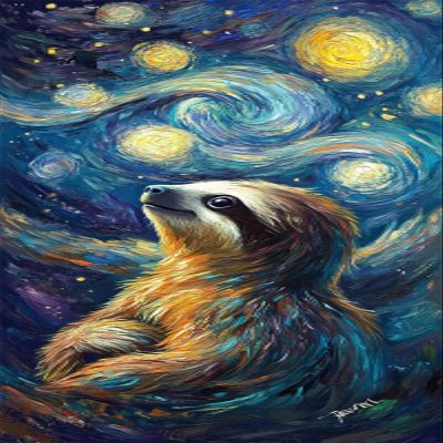 50x100cm Large Paint by Numbers Kit for Adults Starry Sky Paint by Numbers SlothColored Oil Canvas Art Kit with Acrylic Pigment Brushes for Home Wall Decor Crafts Man Women Hobbies Girls Gift KL-1288