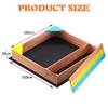 45.3" Outdoor Sandbox for Kids with Retractable Canopy, Wooden Sand Box with Lid and Cover, Adjustable Sunshade, Large Sand Pit for Toddlers & Kids Ages 3-10 (Colorful Wood) view 2
