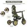 7-in-1 Tricycle for Toddlers, Foldable Push Bike with Adjustable Handle, Removable Pedals, Canopy and Guardrail, Baby Tricycle for Boys and Girls, Gift for Kids 1-6 Years, 12-72 Months, (Dark Green) view 4
