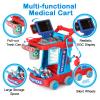 Phobby Doctor Kit for Toddlers 3 4 5, Kids Doctor Cart Toy with Costume & Stethoscope, Medical Pretend Role Play Set for Girls Boys Birthday Gift view 3