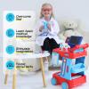 Phobby Doctor Kit for Toddlers 3 4 5, Kids Doctor Cart Toy with Costume & Stethoscope, Medical Pretend Role Play Set for Girls Boys Birthday Gift view 4