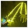 OneGrifN Dragon Poi Outdoor,Silk Dragon Poi, Dragon Poi Illuminated Colorful Dragon Silk Ribbon Dancer Adult Dragon Poi Spinning Streamer(Yellow,Length - 6m/19.5ft) view 1