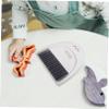 SOESFOUFU Mini Dustpan and Brush Set Portable Cleaning Tools for Boy Girl Compact Broom for Home Office and Car for Dust and Pet Hair Cute Design for Toddlers view 4