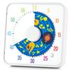 BellMan 8 Inch Large Visual Timer for Kids and Adults, Non-Ticking Visual Countdown Timers with 5 Music Alarm for Classroom Desk Countdown Clock with Magnetic Backing (White) view 1